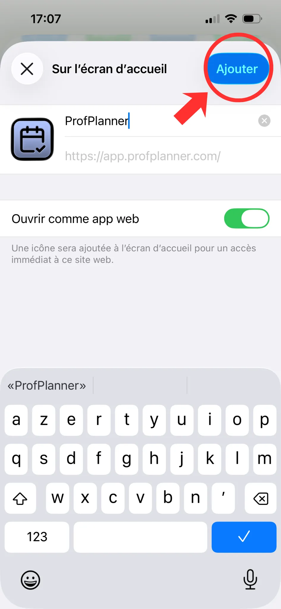 Bouton Ajouter